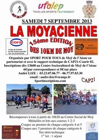 15ème édition de la Moyacienne. Le samedi 7 septembre 2013 à Moÿ de l'Aisne. Aisne. 